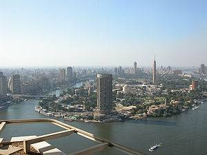 Vista de El Cairo desde la Torre del Hotel Grand Hyatt.