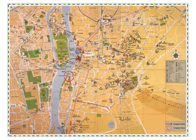 📜 Plano del centro de El Cairo